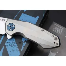Green Knife THORN Zero Tolerance 0456 Tactical Folding Knife 100% Real D2 Tc4 Titanium Alloy Camping Hunting Survival Pocket EDC Tools Collection 3 392