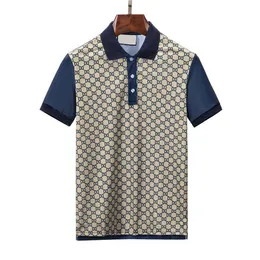 Polo classica da uomo Designer Camicie da uomo estive Polo di marca di lusso Business Casual T-shirt stile Inghilterra Camicie da uomo Taglia asiatica