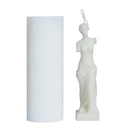 アートボディキャンドル型メスのろうそくシリコンカビ香料人間の形をした女神キャンドルを作るワックスプラスター型手作り7273354