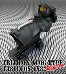 ACOG TA31 4x32ドクターオートレッドドットサイトスコープブラック1039422