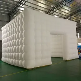 wholesale Personalized 40x26.2x13.2ft (12x8x4mH) LED lighted inflatable cube tent square tents blow up photo booth for Camping Party Wedding