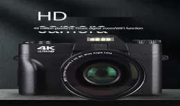 Digitalkameror 4K HD Camera Micro Single Retro med WiFi Professional Vlog Extern Lens6690957