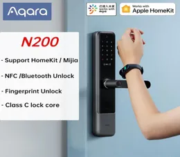 AQARA N200 SMART DOOR LOCK 3D FINGERPRINT Lösenord NFC Unlock Class C Mechanical Lock med Doorbell Support Mijia Apple HomeKit 202458066