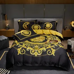 DesignerbeddingComforter sethigh-end export 4セットのデジタル印刷豪華な宮殿の純粋な綿ベッドベッドセット