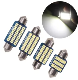 50st 3014 LED -glödlampor 31mm 36mm 39mm 41mm Festoon White Car Interior Lights Canbus Error för Dome Reading Light 12V2594428