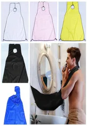 Beard Bib Shaving Fashion Apron Tool Catcher Solid Color Hair Clippings Waterproof Men Badrum Cape Tyg CLS209ZWL1990588