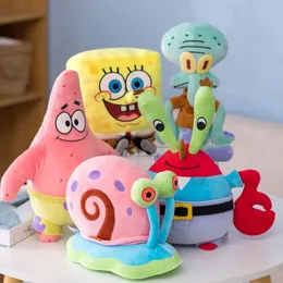 Meng Meng Sponge Puppenkuchen Star Plüschspielzeug werfen Kissen Squidward Doll Schnecke