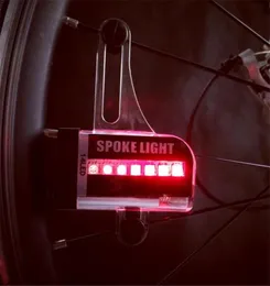 Rower Lights Kolorowe 14 LED Wheels Ostrzeżenie rower 30 Zmiany Sygnał Opona Opona Flash Wodoodporna rowerowe akcesoria 5878627