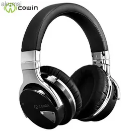 Mobiltelefonörlurar Cowin E-7 Bluetooth-hörlurar Trådlöst headset ANC Aktivt brusreducerande hörlurar hörlurar över öronstereo Deep Bass Casque YQ240304