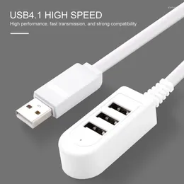 En för tre märke 3-port multi-USB Hub 5V Splitter Charger Extension Cable Extern USB3.0