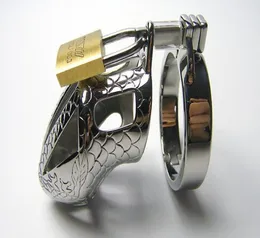 Drago Totem Dispositivo maschile Cintura speciale Manicotto per pene in acciaio inossidabile Prodotti per giocattoli sessuali Gioco per adulti in metallo Anello per gabbia per cazzi1478471