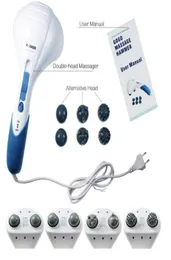 1 Stücke Elektrische Doppelkopfmassagegerät Körper Kopf Hals Schulter Zurück Bein Fuß Handheld Hammer Massage Einstellbar Super Leise RP21848137