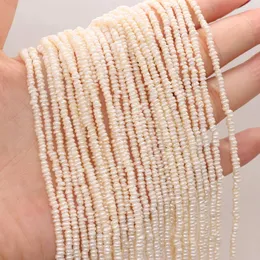 Perle di forma piatta per perle d'acqua dolce naturali al 100% fini da 36 cm per gioielli che fanno accessori per orecchini collana braccialetto fai da te 240220