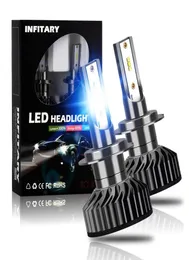 Infitary F2 ZES LED HED H4 H7 H1 H1 HB3 HB4 9006 9005 CAR LED BULB 8000LM 6500K WHITE LIGHT Auto Headlamp 2PCS7621232