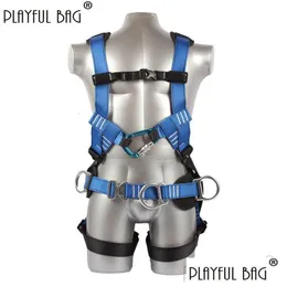 Climbing Ropes R Pb Playf Bag Fl Body Safety Belt For High Work Strength Polyester Material Construction Zl72 230815 Drop Delivery S Dhj3F