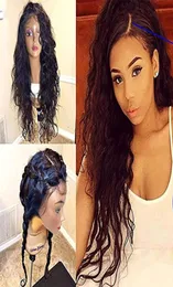 Natural Wave Lace Front Wig 360 Laces Fronal Brazilian curly Closure PrePlucked Loose wavy Human Hair Wigs diva1 130density4567085