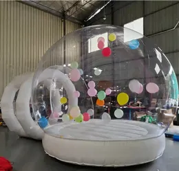 wholesale Tenda a cupola igloo personalizzata da 4 m di diametro + 1,5 m Lussuosa tenda a bolle gonfiabile Lodge Party Rental Bubble Balloon House