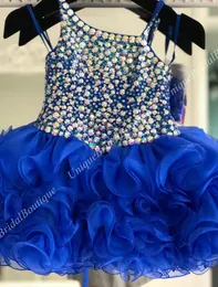 Dzieciowe sukienki na małe dzieci niemowlę małą dziewczynę Miss Miss 2019 Unikalne 3088 Królewskie Cupcake Glitz Kids Party Party Suknie z 8376887