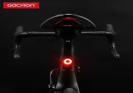GACIRON BIKE TAILLIGHT IPX5 Vattentät ridning bakljus LED USB laddningsbar väg cykling Ljus cykeltillbehör7059838
