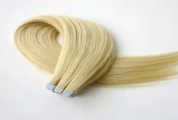 50g 20pcs Tape In Human Hair Extensions 18 20 22 24inch 613Beach Blonde Adhesive Skin Wefts PU Tape Human Hair2587335