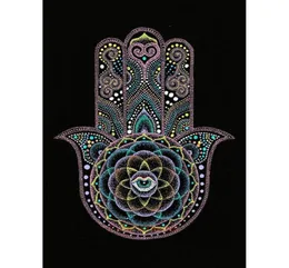 ダイヤモンドペインティングフルスクエア5D DIY PaintingQuothamsa HandQuot3D Daimond Embroidery Cross Stitch Mosaic LE001697003233