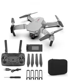 Drone giocattolo Uav intelligente non professionale E88 con grandangolo HD 4K 1080P doppia fotocamera altezza attesa Wifi RC quadricottero pieghevole Dro2813345