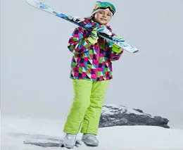 Conjuntos de roupas 30 graus crianças conjunto meninos menina crianças snowboard terno de esqui impermeável ao ar livre esportes jaqueta calças roupas snowsuit te7127989