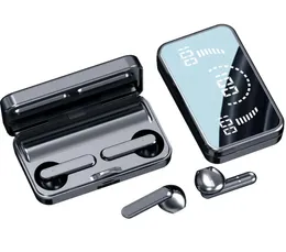 V9 TWS Bluetooths 50ヘッドフォンワイヤレスイヤホンヘッドセットIPHONE ANDROID4652333用のイヤホンの先頭ポッド