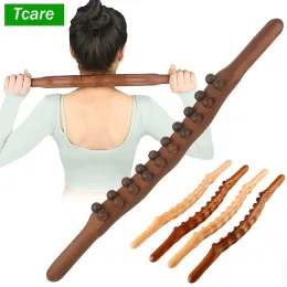 Relaxamento tcare terapia de madeira ferramentas de massagem ferramentas de massagem de madeira rolo de madeira gua sha drenagem linfática massageador para moldar o corpo