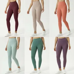 Kvinnors alo leggings sömlösa scrunch hög midja naken känsla leggings kör fitness gymnasium tätt hög elastisk tjej yoga byxor