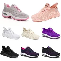 women Running shoes Hiking New men flat Shoes soft sole fashion purple white black comfortable sports Color blocking Q44-1 1 38 wo