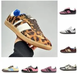 Originais Samba Vegan OG Sapatos Casuais Para Homens Mulheres Designer Treinadores Nuvem Branco Leopard Núcleo Preto Branco Gum Bonners Collegiat Sneakers 36-45