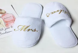 personalized Bridesmaid slippers wedding bridal shower party gift maid of honor gifts 1 pair lot 5198007