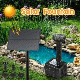 Пленочный мини-солнечный фонтан для воды, птица, солнечный фонтан для ванны с панелью, сделай сам, птичья ванночка, украшение для сада, настенный плагин, насос для фонтана