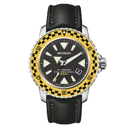 Bilek saatleri Merkur Mens Diver, Askeri Otomatik İzle Spor Mekanik Bilek Swatch C3 Aydınlık 20Bar Su Geçirmez Safir 286T