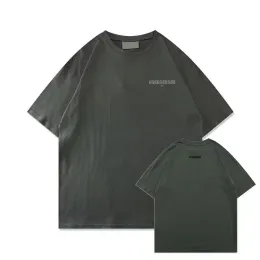 Essentialsshirt masculina designer de camisa de verão simplesolid letra preta impressão tshirts casal de top masculino de homens brancos camisa casual feminino tees 157