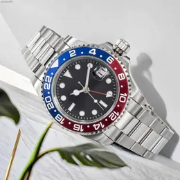 Montre de Luxe Herren-Automatikuhren, 40 mm, Edelstahl, super leuchtende Armbanduhren, wasserdicht, drehbare Lünette, maßgeschneiderte Uhren mit Box