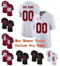 Cucito personalizzato 5 Christian McCaffrey 52 David DeCastro 7 Aziz Shittu 7 John Elway Stanford Cardinal College Uomo Donna Gioventù Jersey4987612