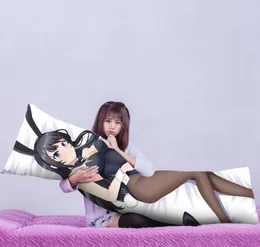 Rascal nie marzy o króliczku Dziewczyna Senpai Seishun Buta Yaro Sakurajima Mai Hugging Body Pillcase Dakimakura Pillow Case Cover 21838842