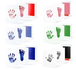 Bebê handprint pegada almofadas de tinta kits pet gato cão impressão lembrança não tóxica1060393