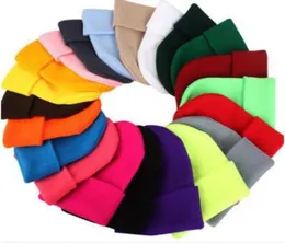 Dzianinowa czapka Solidne Kolor Hats Candy Colors Girl Boy Winter Hats Hats Outdoor Beanie Caps WY104Q6983000