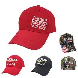 Party Hats 2024 Donald Trump Cap Embroidered Baseball Hat Presidential Election Sport Adjustable Sunhat Adts Men Women Drop Delivery Dhqcz