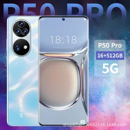 Трансграничный мобильный телефон P50 Pro 7,3-дюймовый (2+16) настоящий перфорированный большой экран высокой четкости P60 Pro с 8 миллионами пикселей 19