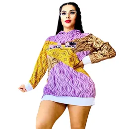 Fashion Hooded Dresses Women Casual Print Long Sleeve Bodycon Mini Dress Free Ship