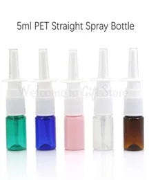 5ml pet garrafa de spray reto garrafa de plástico cosmético líquido subgarrafa ferramenta de embalagem vertical spray ferramenta spray nasal dn0484019555