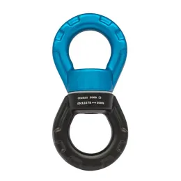 Zubehör 30KN Outdoor Sicherheitsseil Drehverbinder Universalring Gimbal Ring Drehverbinder Rotationshängematte für Aerial Yoga