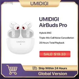 휴대폰 이어폰 UMIDIGI AIRBUDS PRO 이어폰 하이브리드 액티브 노이즈 취소 TWS 무선 블루투스 헤드셋 헤드폰 스포츠 마이크 YQ240304