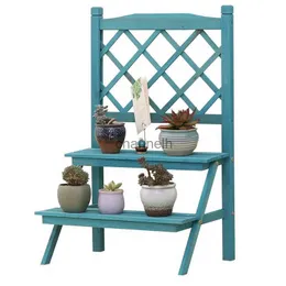 Other Garden Buildings Grow Plant Shelf Shape Display Ladder Wooden Flowers Stand Indoor Backdrop Set Di Mobili Da Giardino Shelves Decor YQ240304