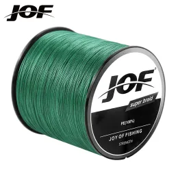 Linhas JOF 4 Linha de pesca trançada Comprimento: 500 m Diâmetro: 0,11 mm 0,5 mm, tamanho: 1082lb Linha trançada japonesa PE Linha flutuante