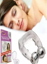Silikonmagnetisk anti Snore Stop Snarking Nose Clip Sleep Tray Sleeping Aid Apnea Guard Night Device med case5900748